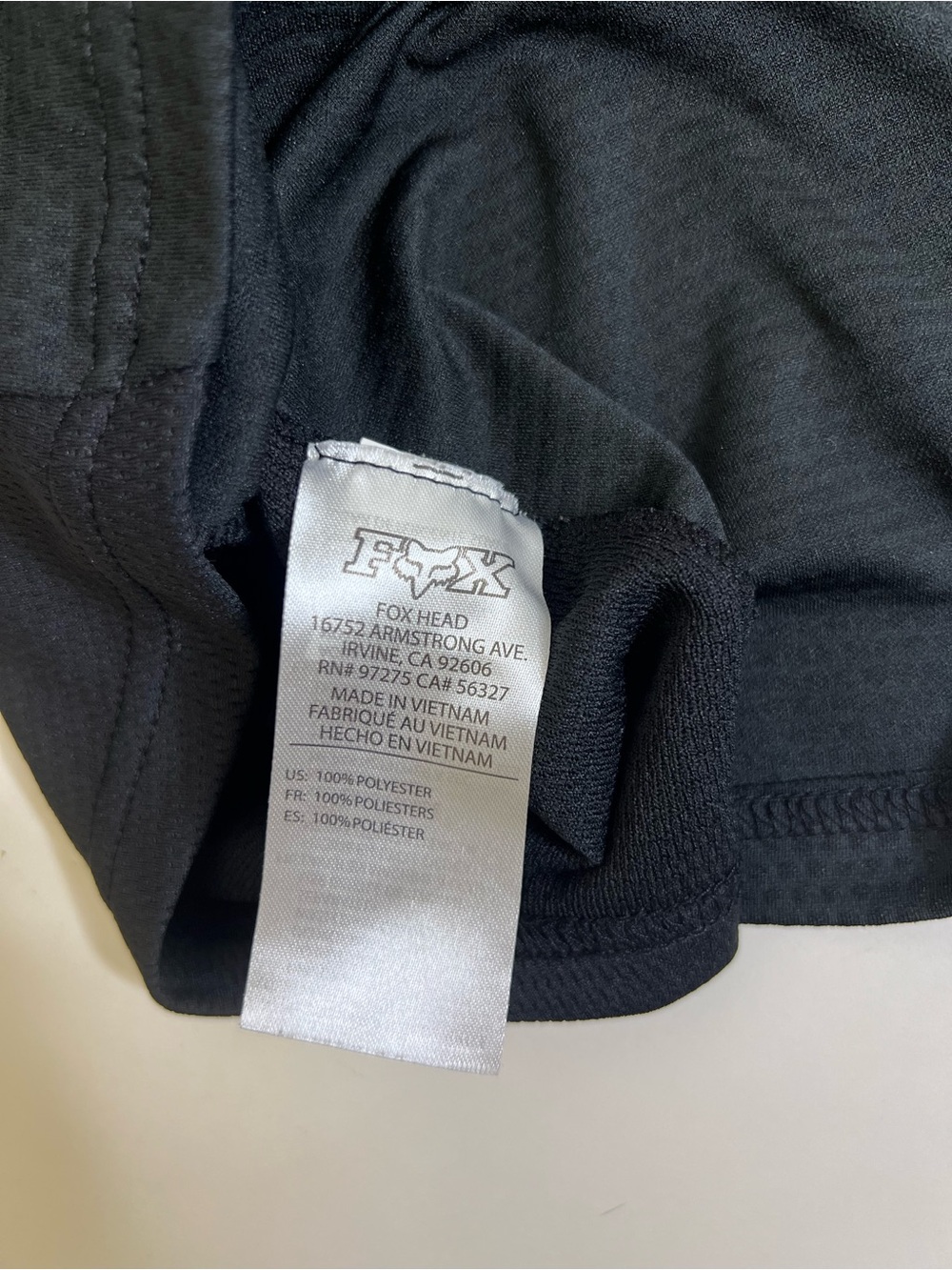 Fox Defend Men’s Long Sleeve Jersey Black with Gray Logo - Size Medium - Picture 6 of 8